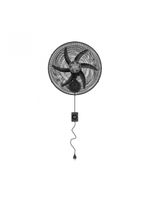 Ventilador De Parede 50cm Premium Preto 110v