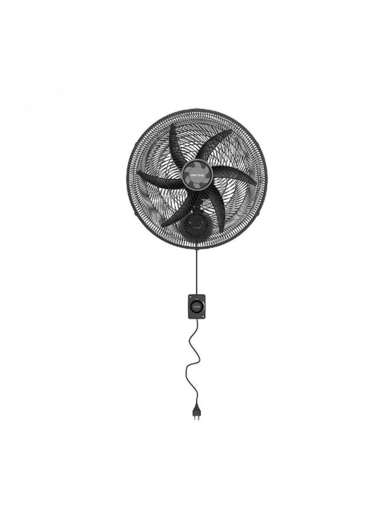 Ventilador De Parede 50cm Premium Preto 110v
