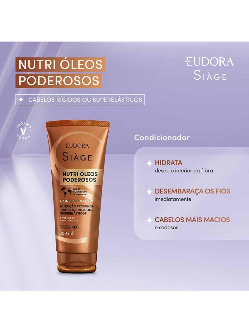 Eudora siàge nutri Óleos poderosos condicionador