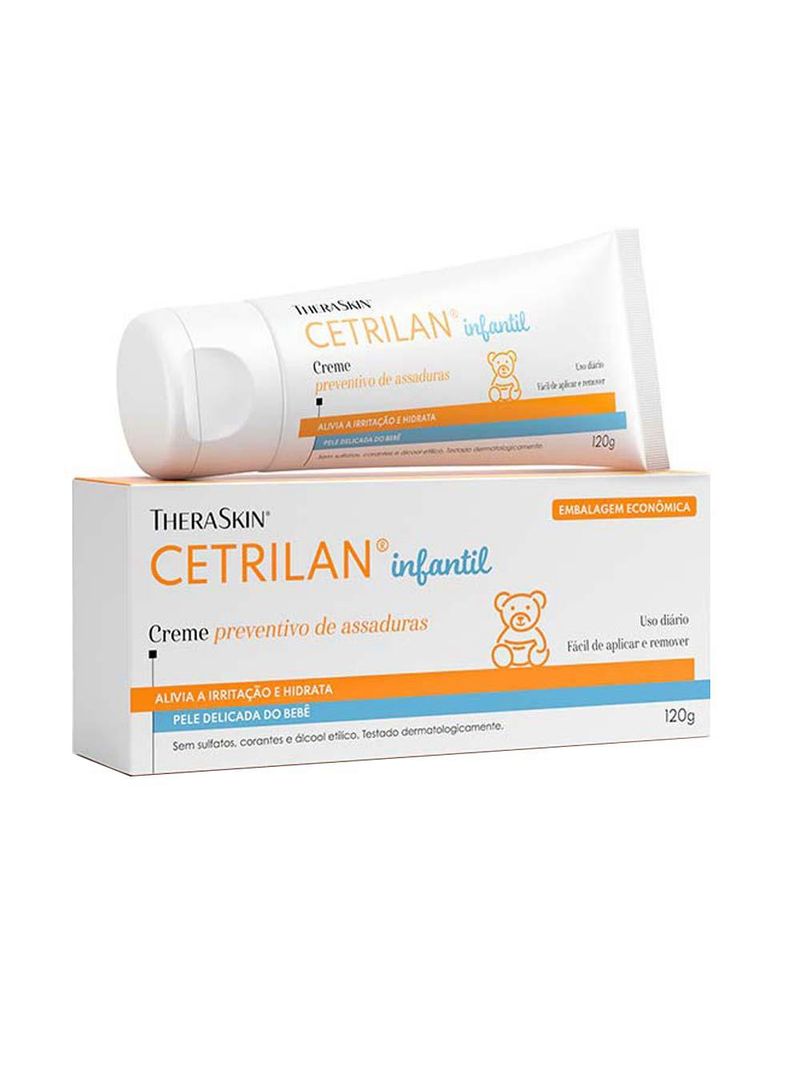 Cetrilan creme theraskin - creme preventivo de assaduras