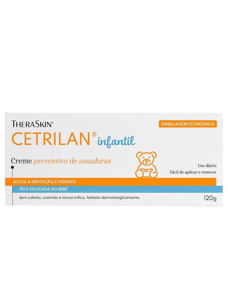 Cetrilan creme theraskin - creme preventivo de assaduras