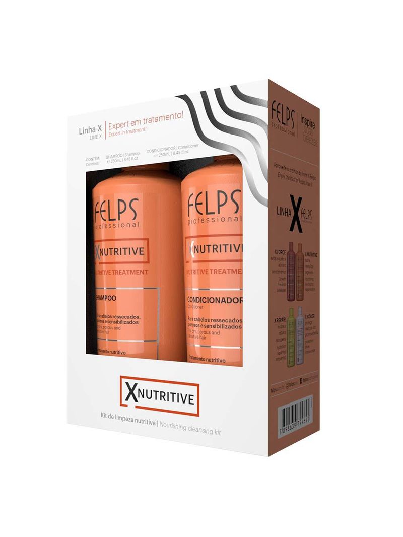 Felps x nutritive kit shampoo + condicionador