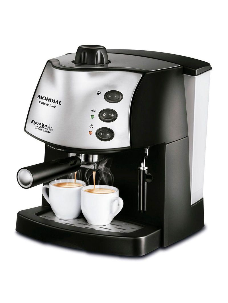 Máquina De Café Expresso Mondial C-08 Cafeteira-220v-preto/inox