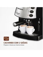 Máquina De Café Expresso Mondial C-08 Cafeteira-220v-preto/inox