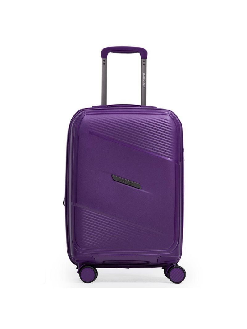 Mala pequena de polipropileno 4 rodas seul roxa