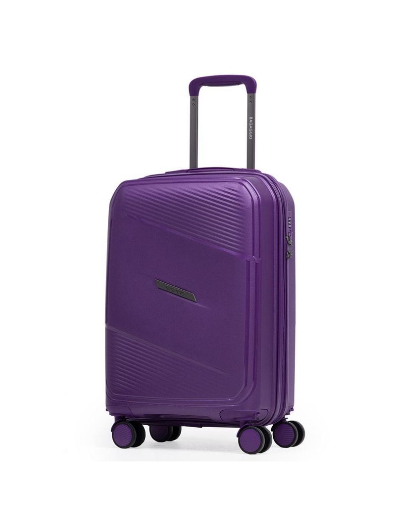 Mala pequena de polipropileno 4 rodas seul roxa