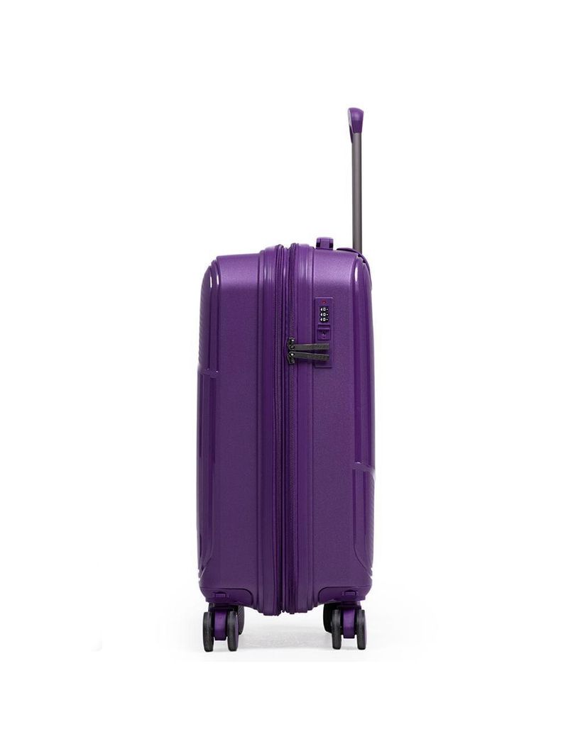 Mala pequena de polipropileno 4 rodas seul roxa