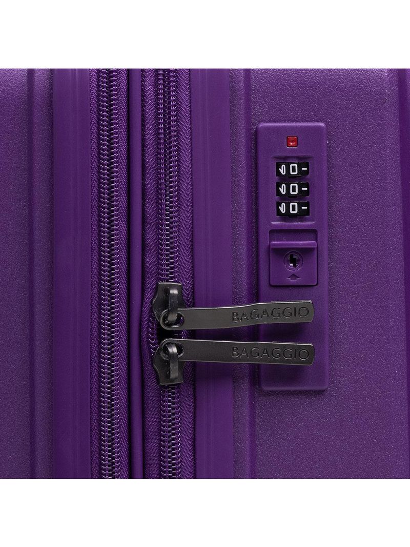 Mala pequena de polipropileno 4 rodas seul roxa