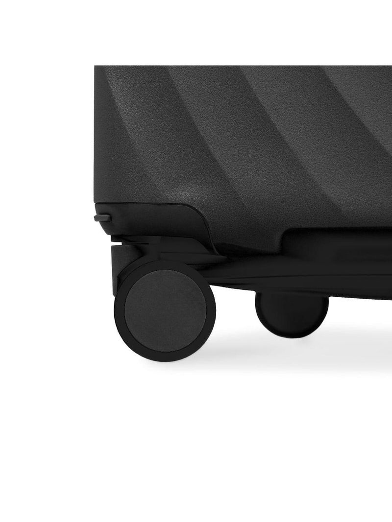 Mala pequena 10kg polipropileno 4 rodas cartagena preta