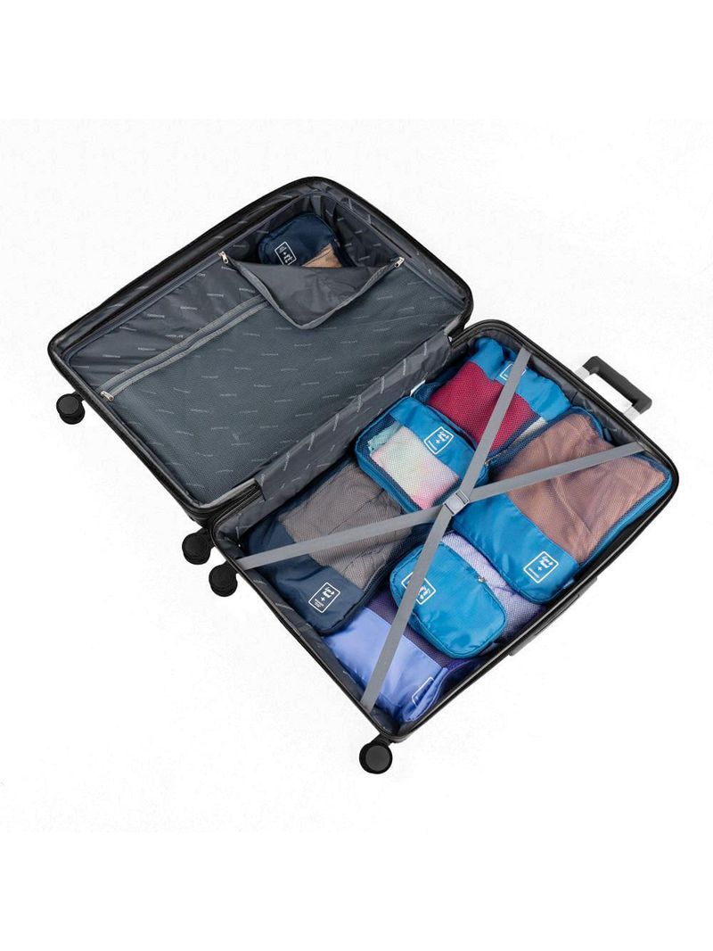 Mala pequena 10kg polipropileno 4 rodas cartagena preta