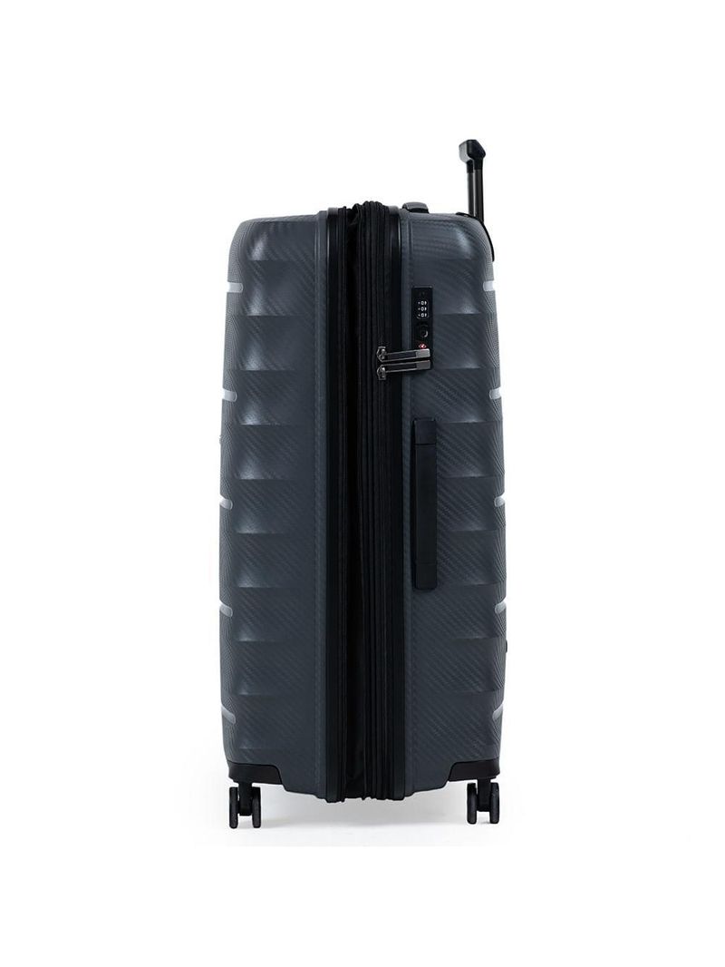 Mala grande polipropileno 4 rodas swissone genebra ii cinza