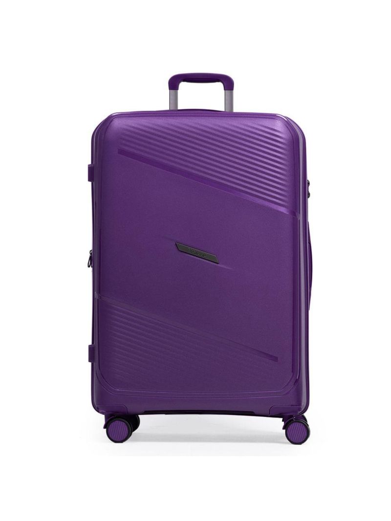 Mala grande de polipropileno 4 rodas seul roxa