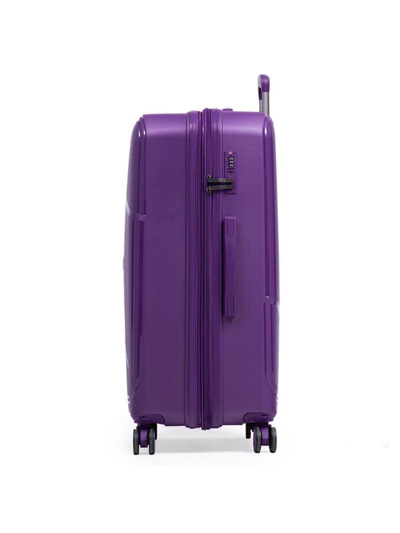 Mala grande de polipropileno 4 rodas seul roxa