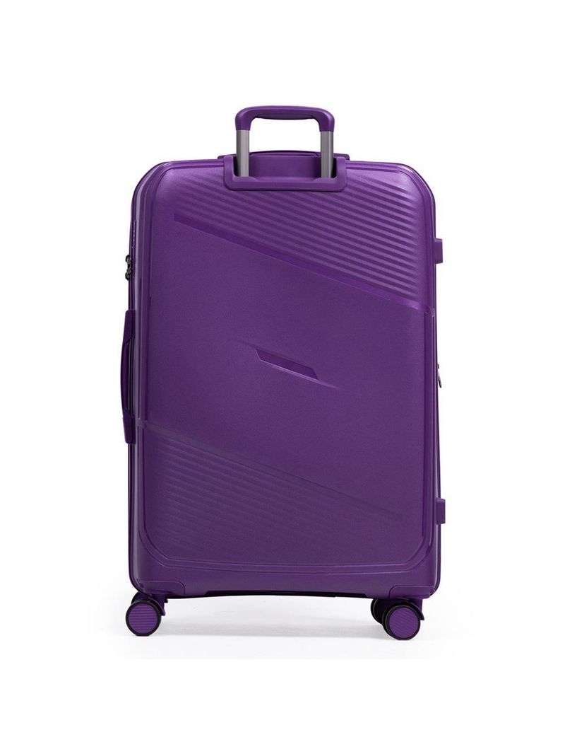 Mala grande de polipropileno 4 rodas seul roxa