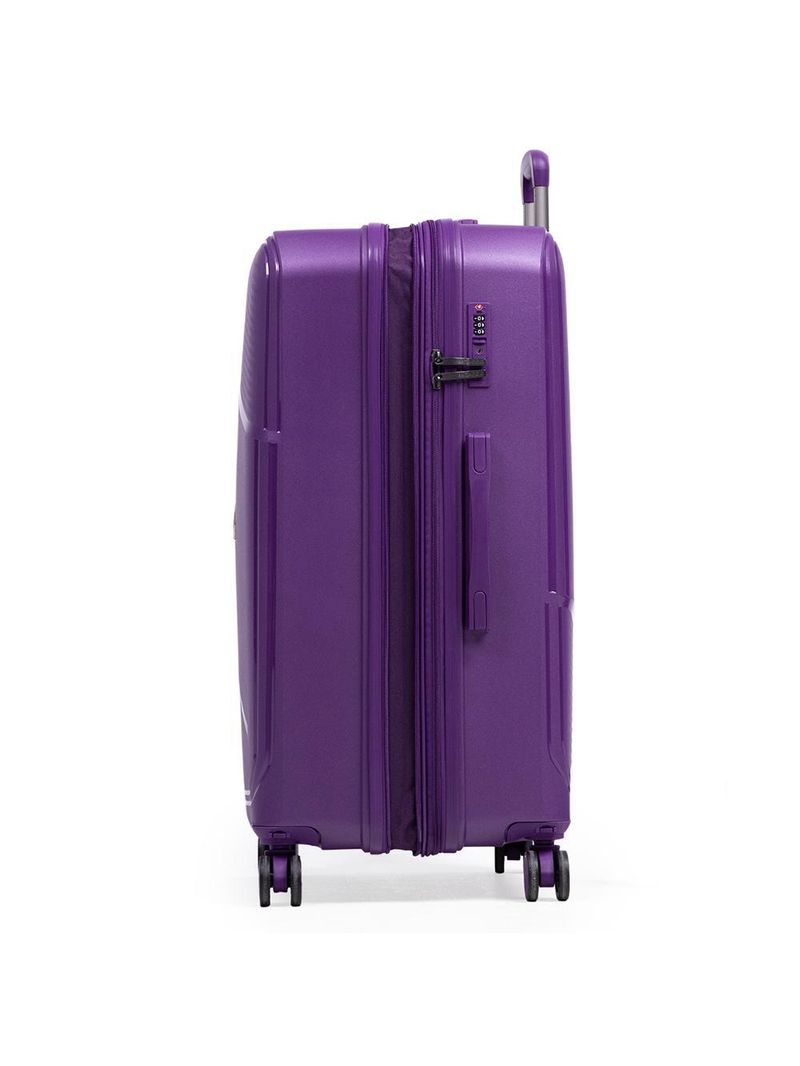 Mala grande de polipropileno 4 rodas seul roxa