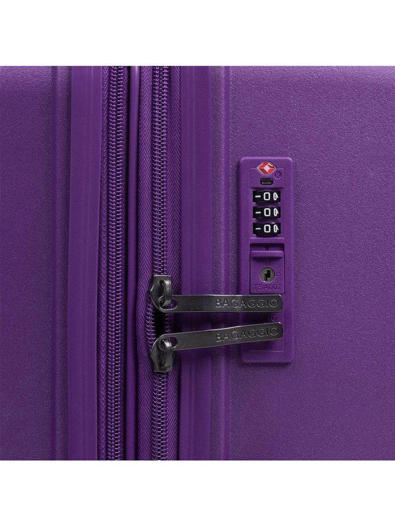 Mala grande de polipropileno 4 rodas seul roxa