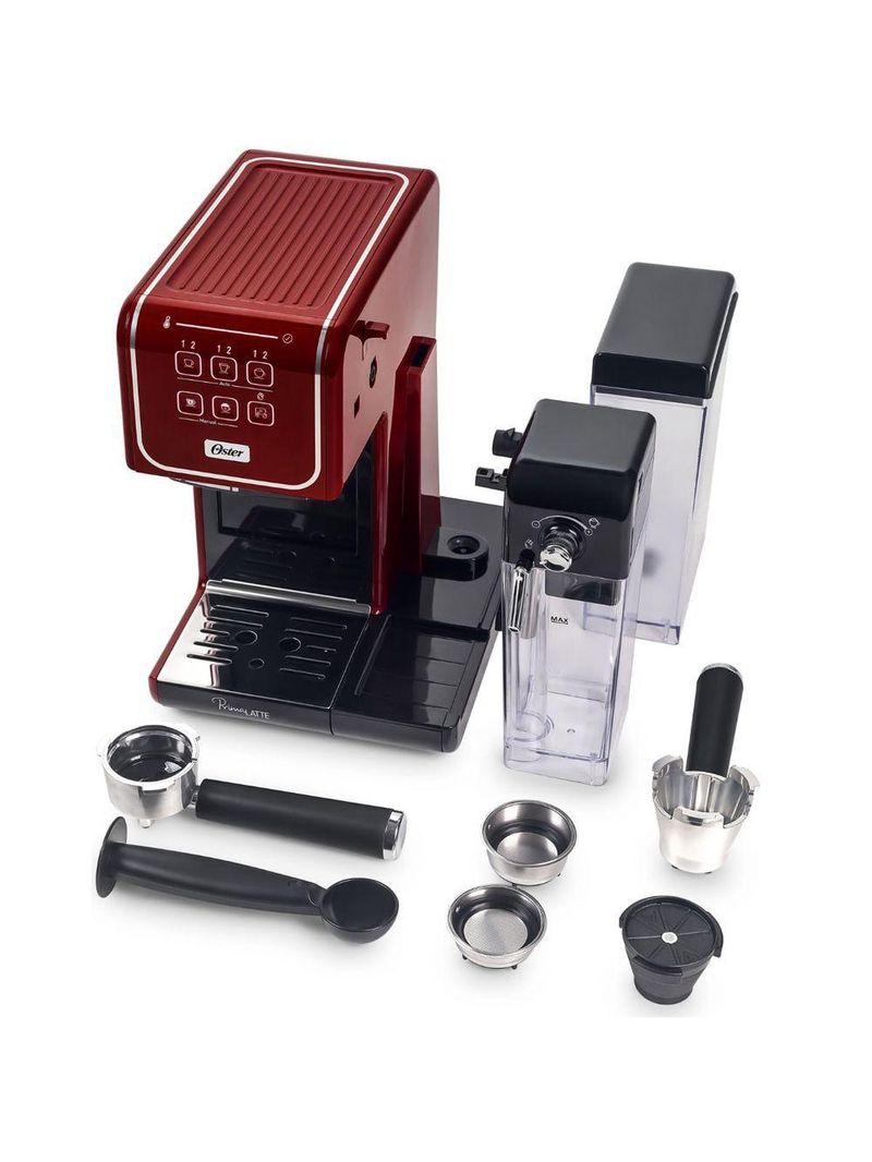 Cafeteira Espresso Oster Primalatte Touch Vermelha Bvstem6801r-017 110V