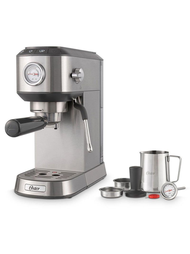 Kit Cafeteira Espresso Compacta e Moedor de Café Elétrico Oster 220V