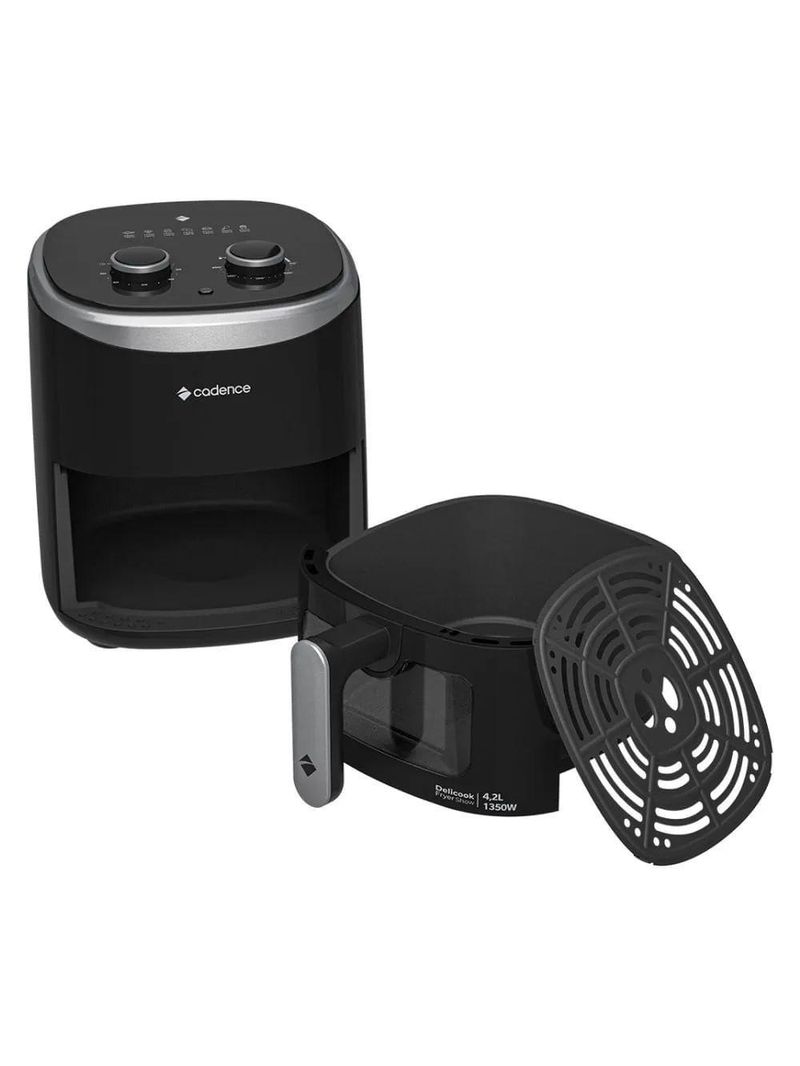 Fritadeira Sem Óleo 4,2L Cadence Com Visor Delicook Fryer Show 110V
