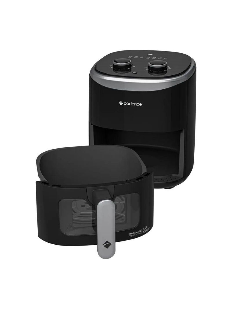 Fritadeira Sem Óleo 4,2L Cadence Com Visor Delicook Fryer Show 110V