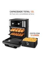Fritadeira Air Fryer Forno Oven Mondial 2000W Preto 12L AFON-12L-AB 110V