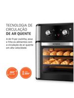 Fritadeira Air Fryer Forno Oven Mondial 2000W Preto 12L AFON-12L-AB 110V
