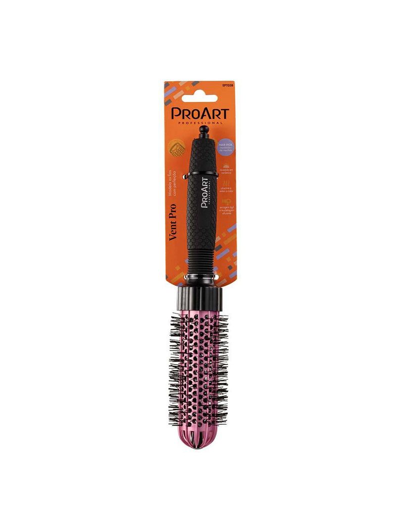 Escova de cabelo proart profissional vent pro rosa