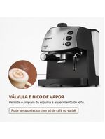Máquina de Café Expresso Mondial C-08 Preto/Inox 127V