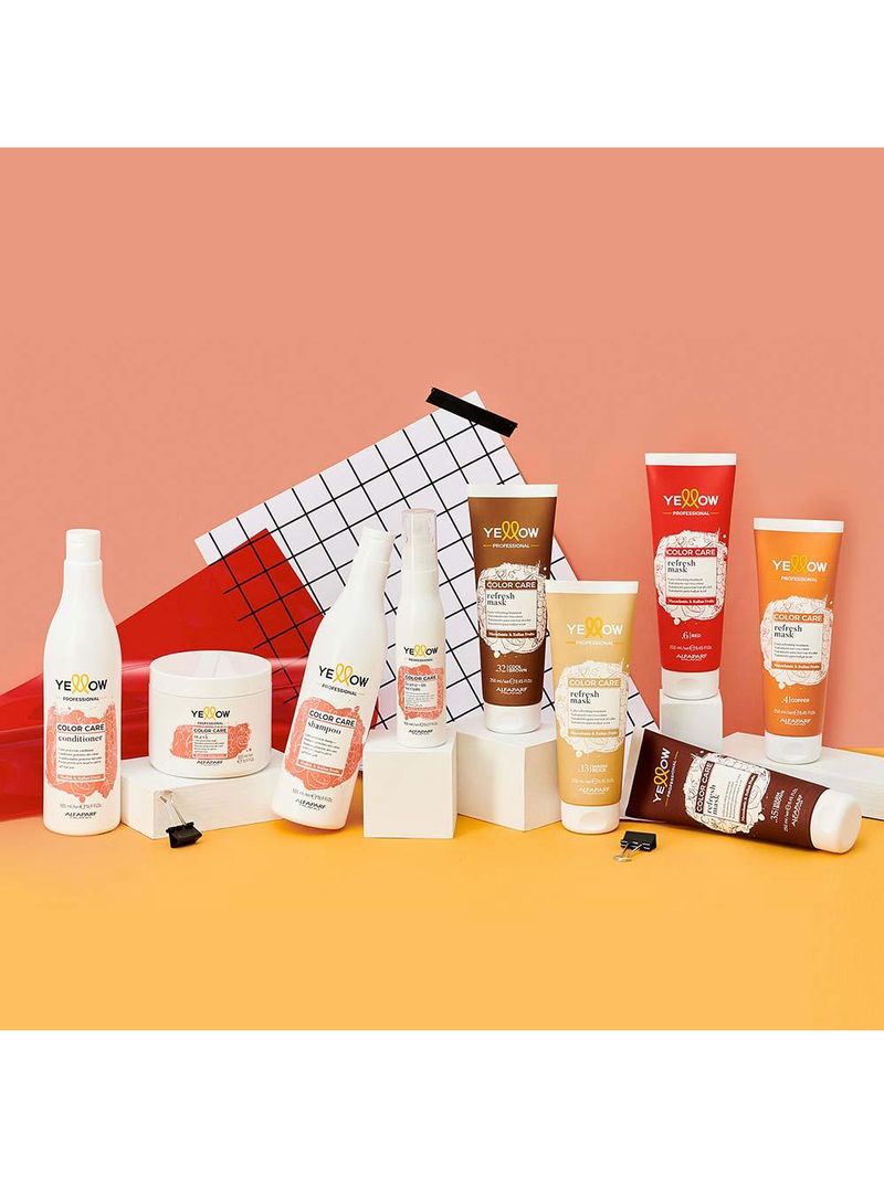 Yellow color care máscara para cabelos coloridos