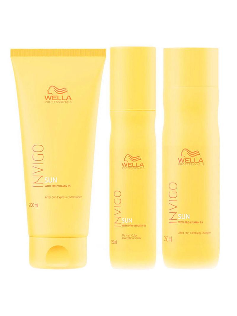 Wella professionals invigo sun kit - shampoo + condicionador + leave in