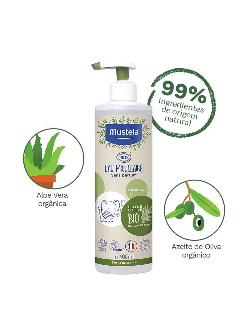 Água micelar mustela bio