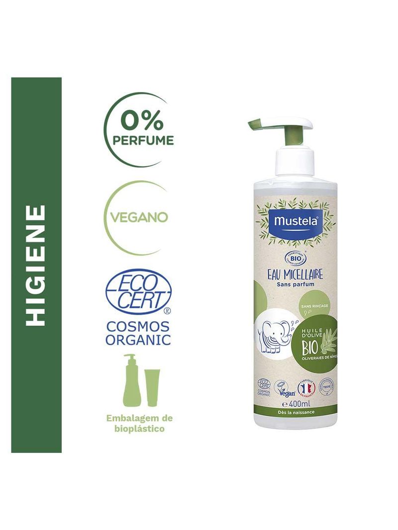 Água micelar mustela bio