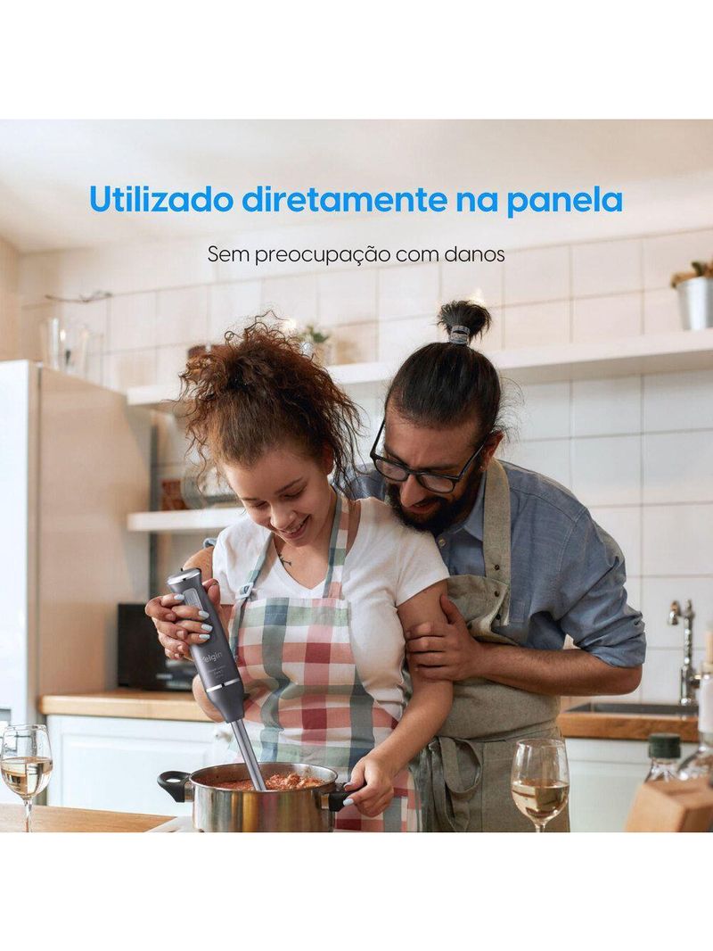 Mixer Power Inox Lunar 3 em 1 - Mistura, Tritura e Bate 600W 110V