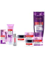 L'oréal paris revitalift hialurônico kit – Água micelar + creme anti-idade noturno + diurno + creme olhos + gel de limpeza + sérum