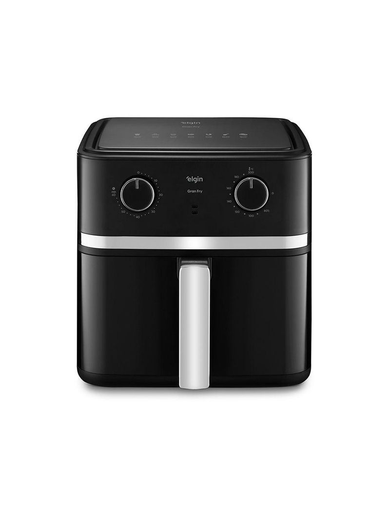 Fritadeira Air fryer Gran Fry 8 Litros 1750W Preta Grelha Removível 220V