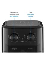 Fritadeira Air Fryer Quad Fry 1400W 4,2L Preta Com Tecnologia Air Circuit 360° 220V