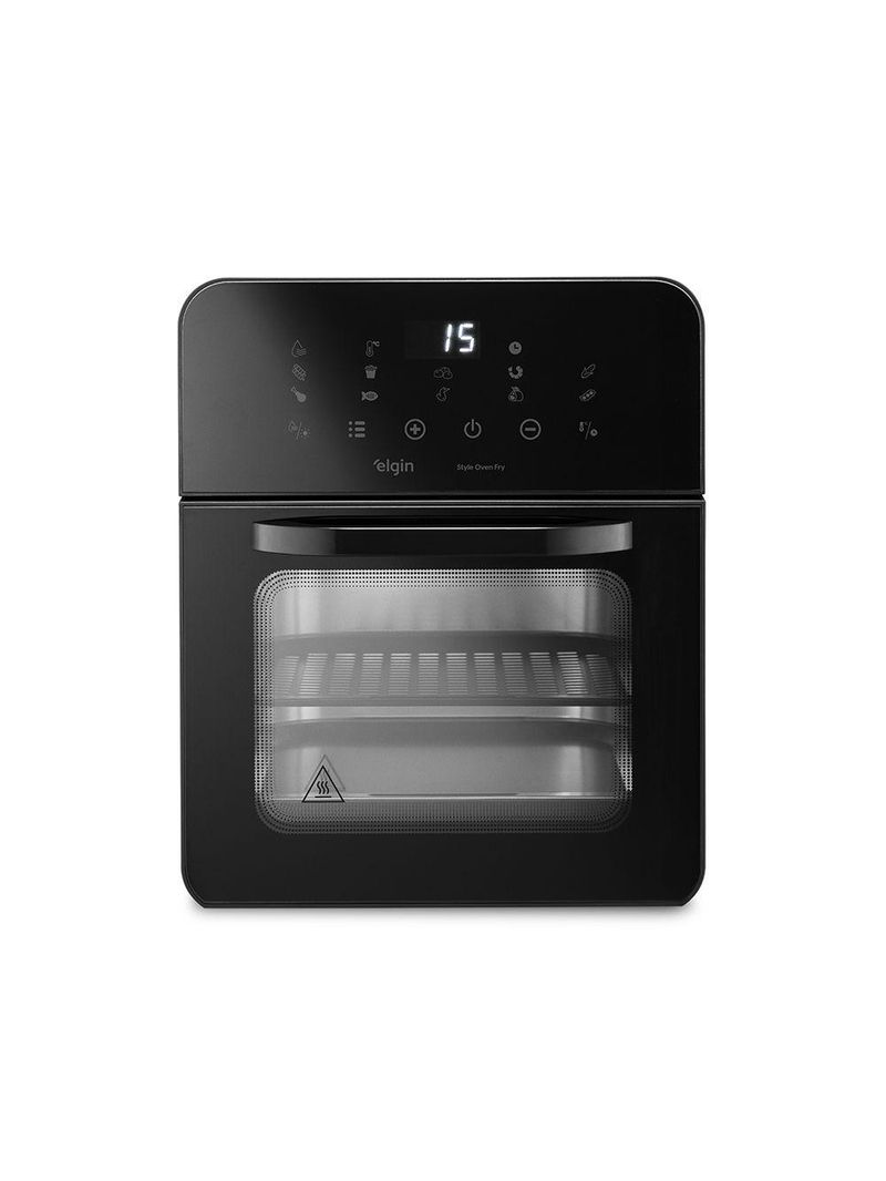 Fritadeira Air Fryer Forno Style Oven Fry 10 Litros 110v 1400w Grelha Removível Com Painel Digital