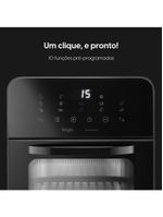 Fritadeira Air Fryer Forno Style Oven Fry 10 Litros 110v 1400w Grelha Removível Com Painel Digital