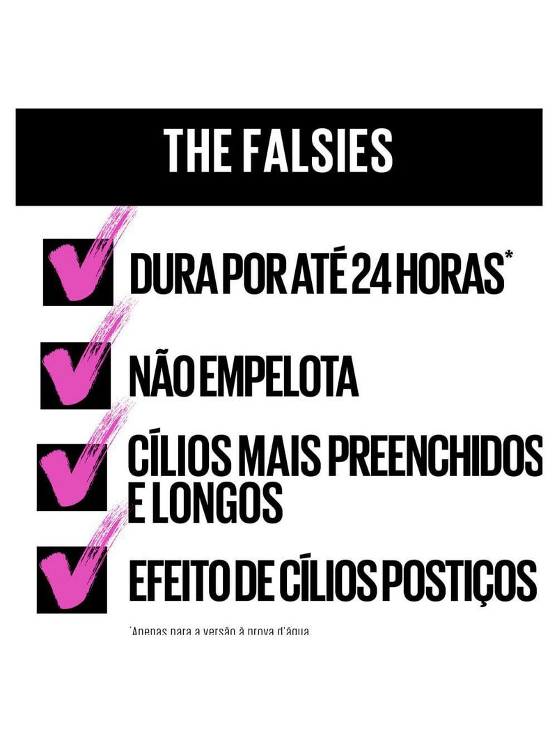 Maybelline the falsies máscara de cílios lavável 24h de efeito