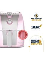 Air Fryer Rosa Britânia 5,5L Sem Óleo 1500W BAFE53 110V
