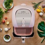 Air Fryer Rosa Britânia 5,5L Sem Óleo 1500W BAFE53 110V