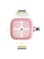 Air Fryer Rosa Britânia 5,5L Sem Óleo 1500W BAFE53 110V