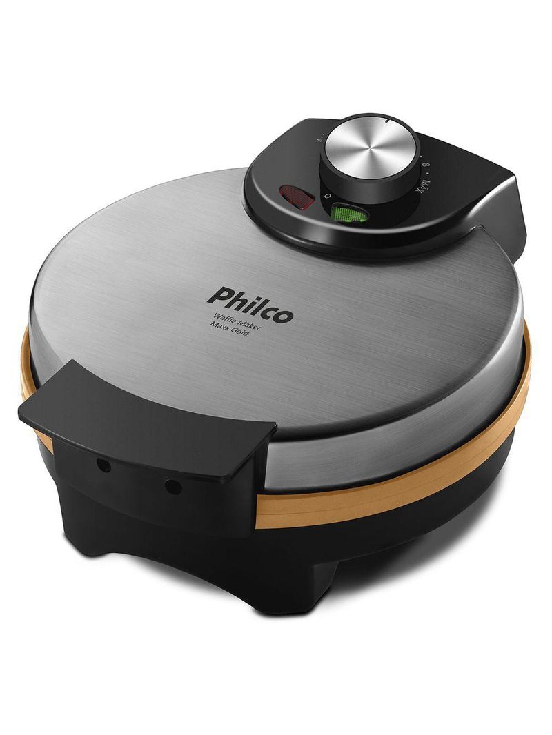Waffle Maker Philco Maxx Gold PWM02PG 11 Níveis Temperatura 110V