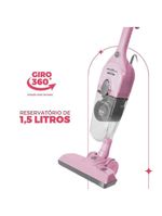 Aspirador de Pó Rosa Vertical Britânia 2 em 1 1400W BASE30 110V