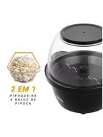 Pipoqueira Elétrica Philco 2 em 1 Antiaderente 65g PPIE03A 110V