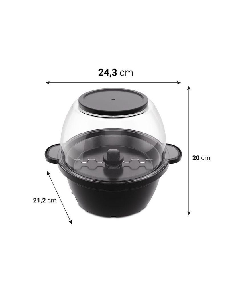 Pipoqueira Elétrica Philco 2 em 1 Antiaderente 65g PPIE03A 110V