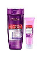 L´oréal paris revitalift hialurônico kit – Água micelar + gel de limpeza