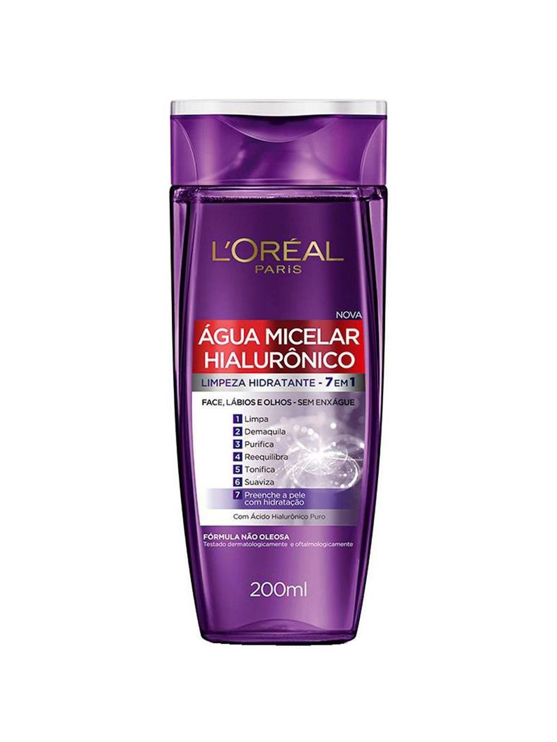 L'oréal paris revitalift hialurônico kit – Água micelar + gel de limpeza + creme anti-idade diurno + sérum