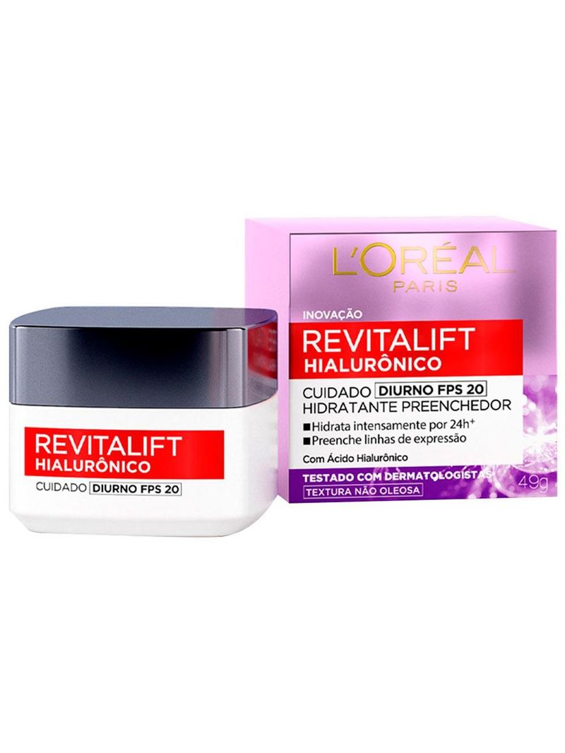 L'oréal paris revitalift hialurônico kit – Água micelar + gel de limpeza + creme anti-idade diurno + sérum