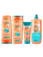 Elseve cachos longos dos sonhos kit - shampoo + condicionador + creme noturno + creme 3 em 1